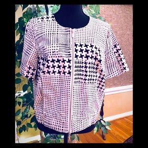 !! CAbi Jacket / Top zip up front medium